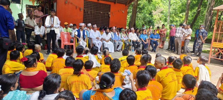 -- लवकुश झूला पुल का हुआ उद्घाटन । लव-कुश झुला पुल से पैदल यात्रा शुरू।